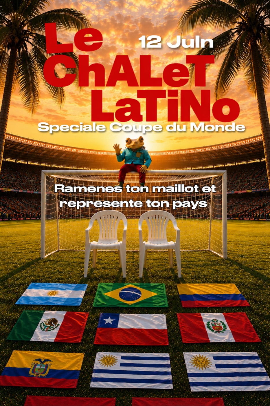 Affiche — Le Chalet Latino Spéciale Coupe du Monde